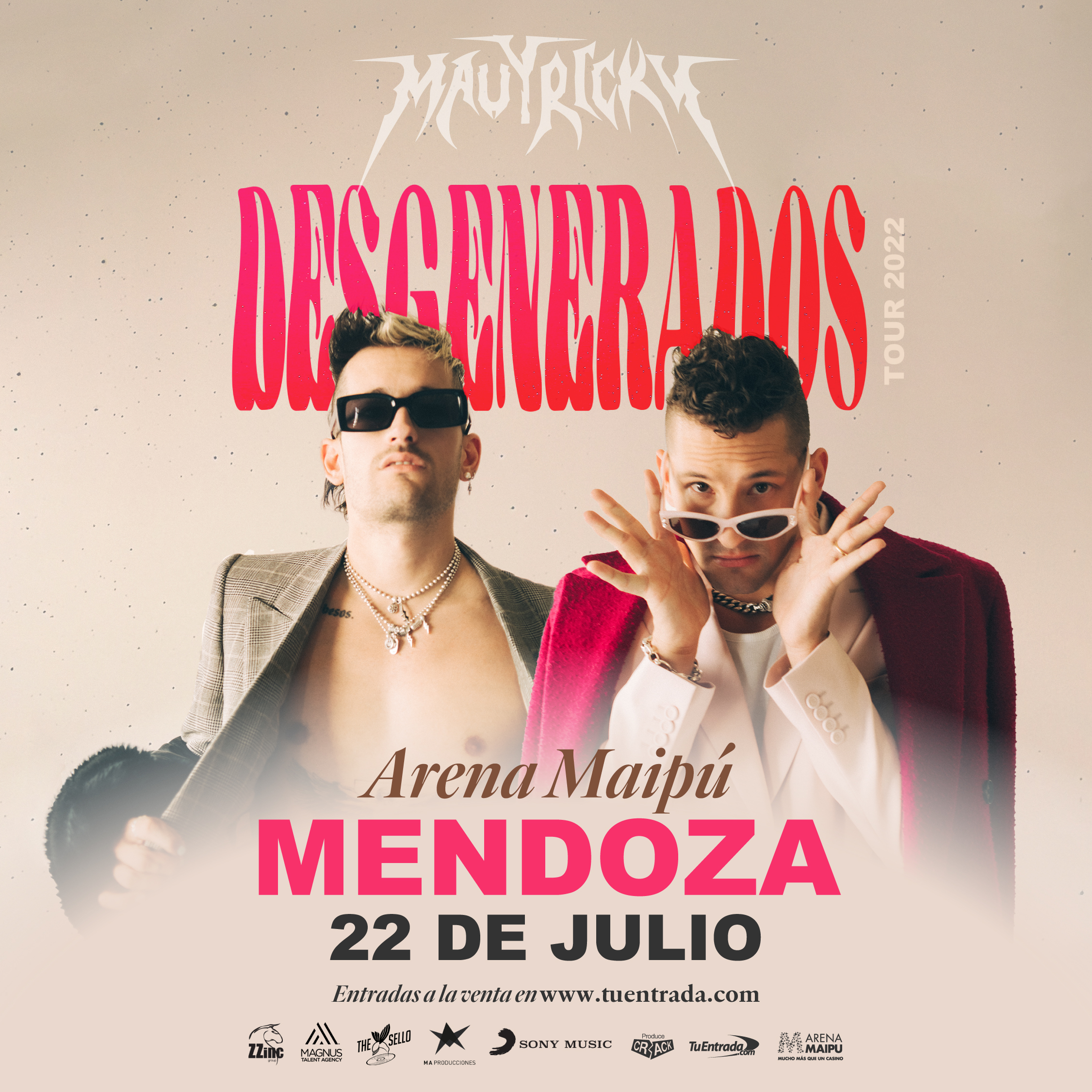 Lee más sobre el artículo MAU Y RICKY  DESGENERADOS  TOUR
